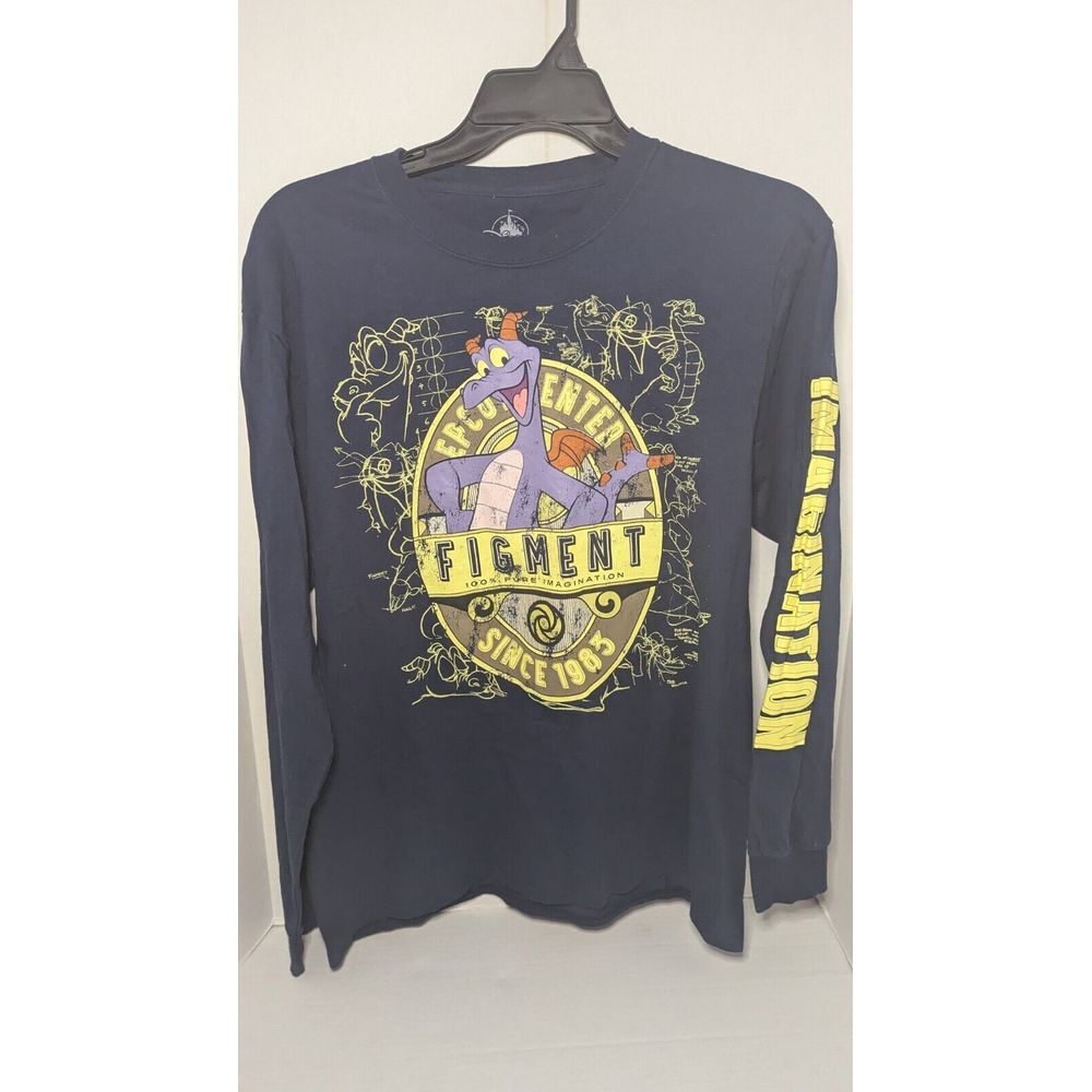 Disney World Parks Epcot Figment Long Sleeve T-shirt Size Large Imagination